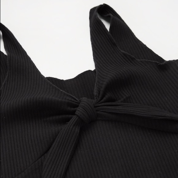 Knot Front Ribbed Top - Picture 2 of 3